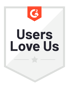 G2 badge - users love us